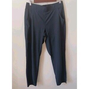 Eddie Bauer Womens Black Traveler Stretch Ankle Pull On Pants M